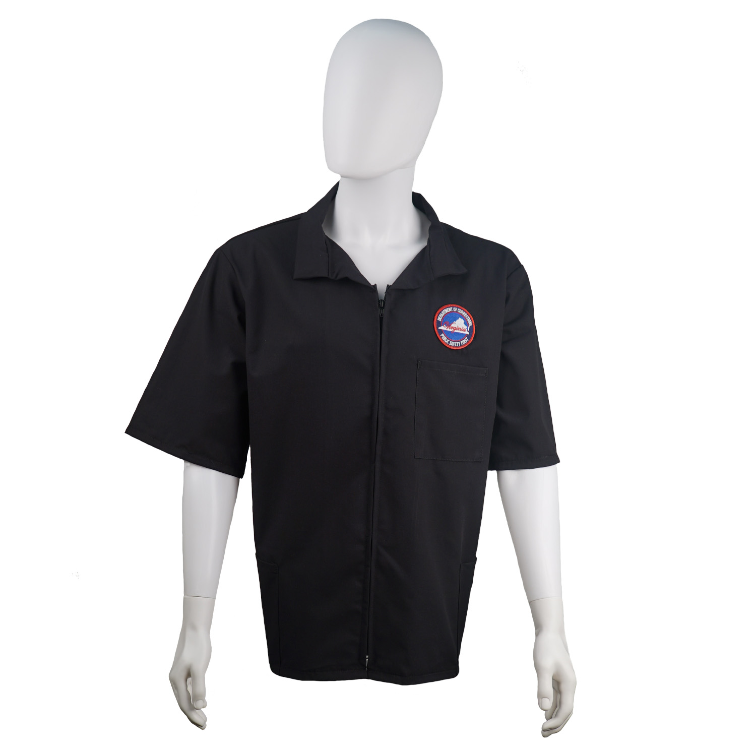 Food Service Zipper Shirt with Public Safety Logo