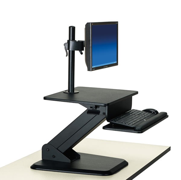 KIC Sit Stand Single Monitor Workstation