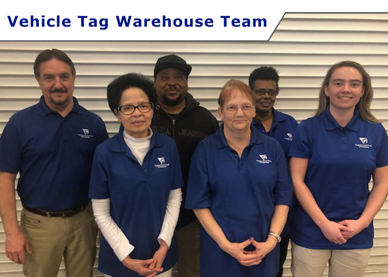 Vehicle Tag Warehouse Team