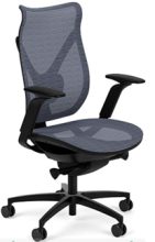 Onda Task Chair w/Lumbar Support - Nickel Mesh